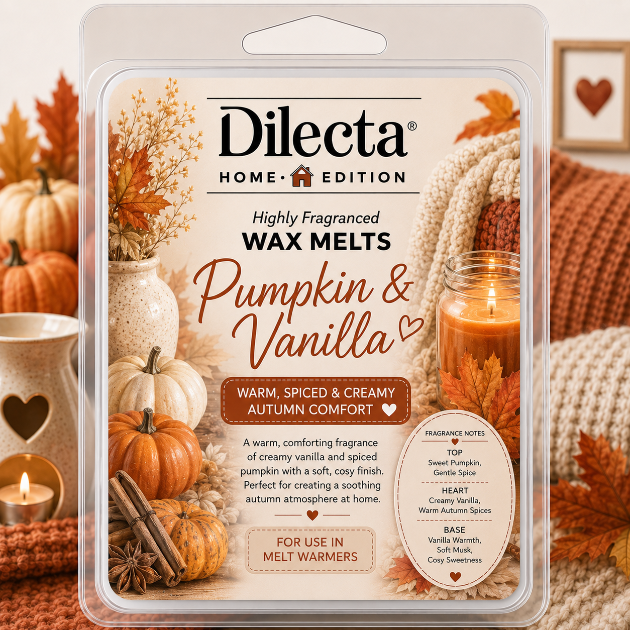 Pumpkin & Vanilla Wax Melt