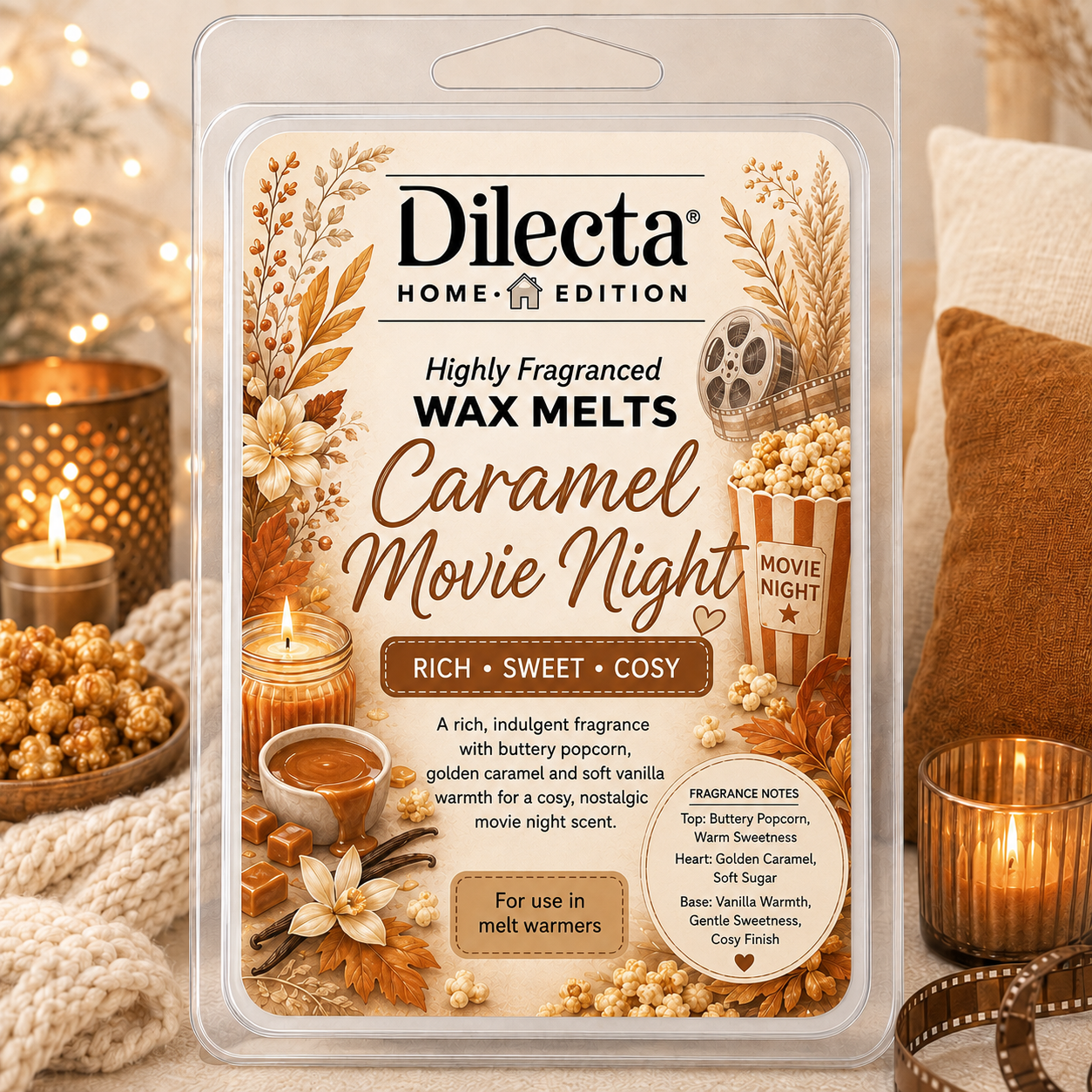 Caramel Movie Night Wax Melt