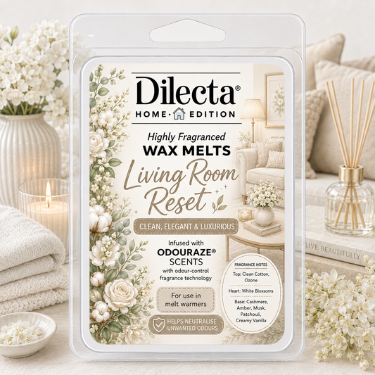 Living Room Reset Wax Melt - Odour-control fragrance technology